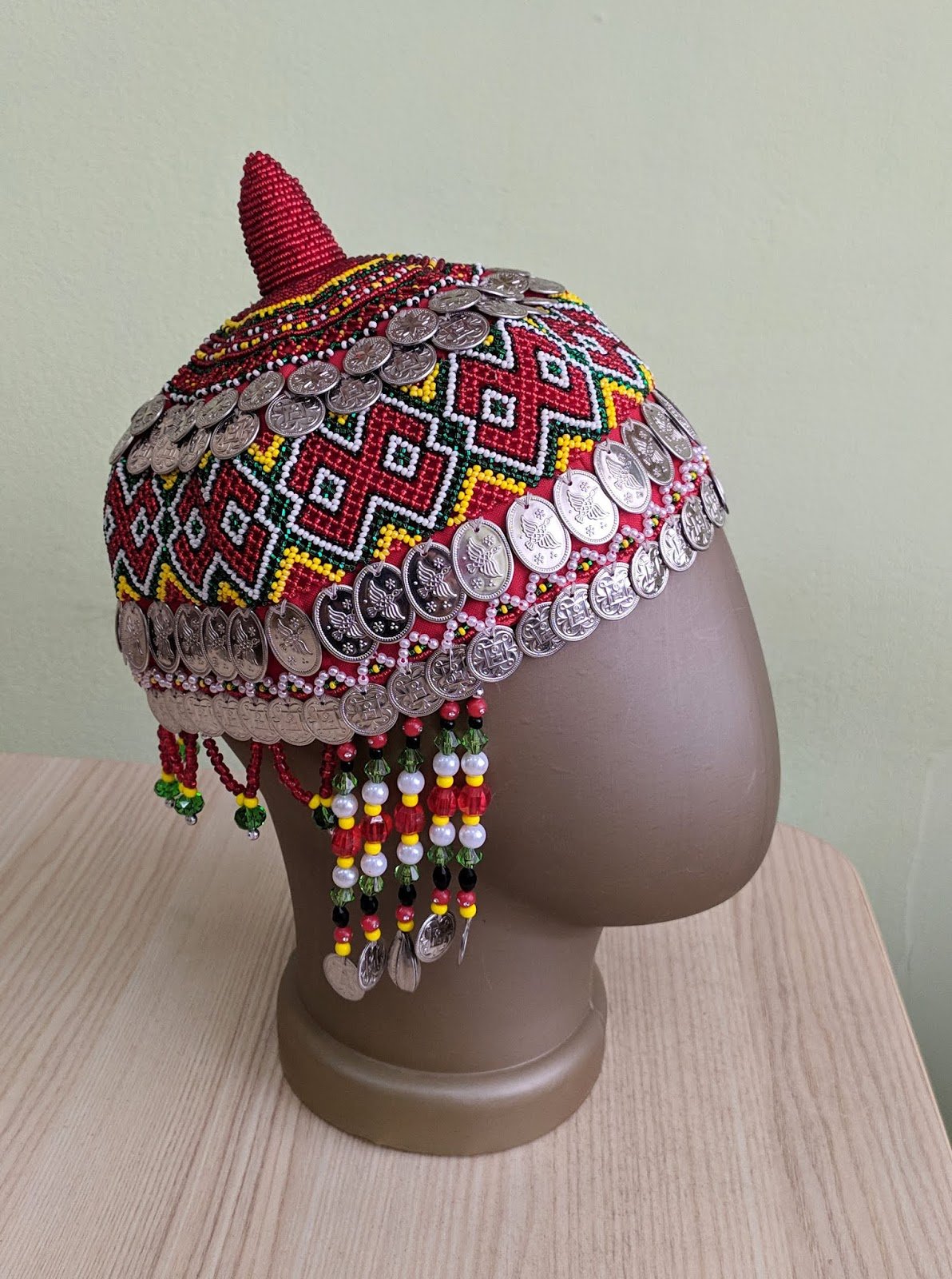 Тухья Чувашский головной убор из бисера