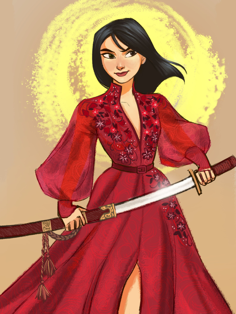 Принцессы Дисней Мулан в платья