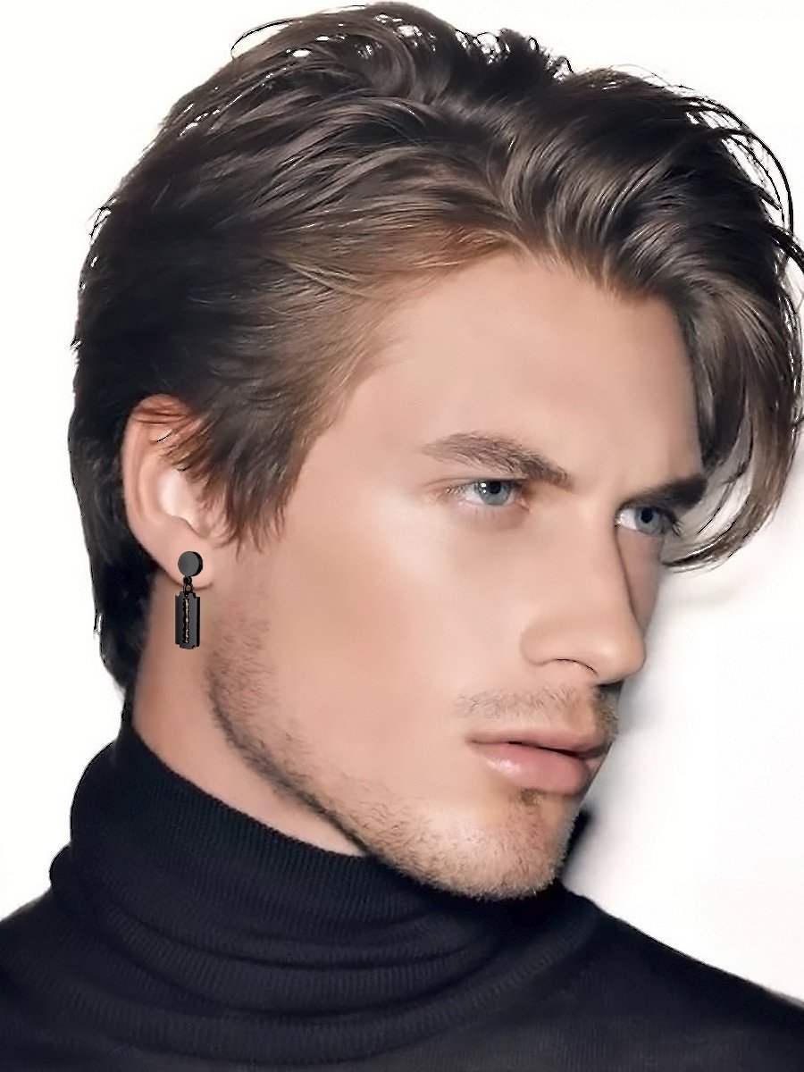 Причёски на средние волосы мужские