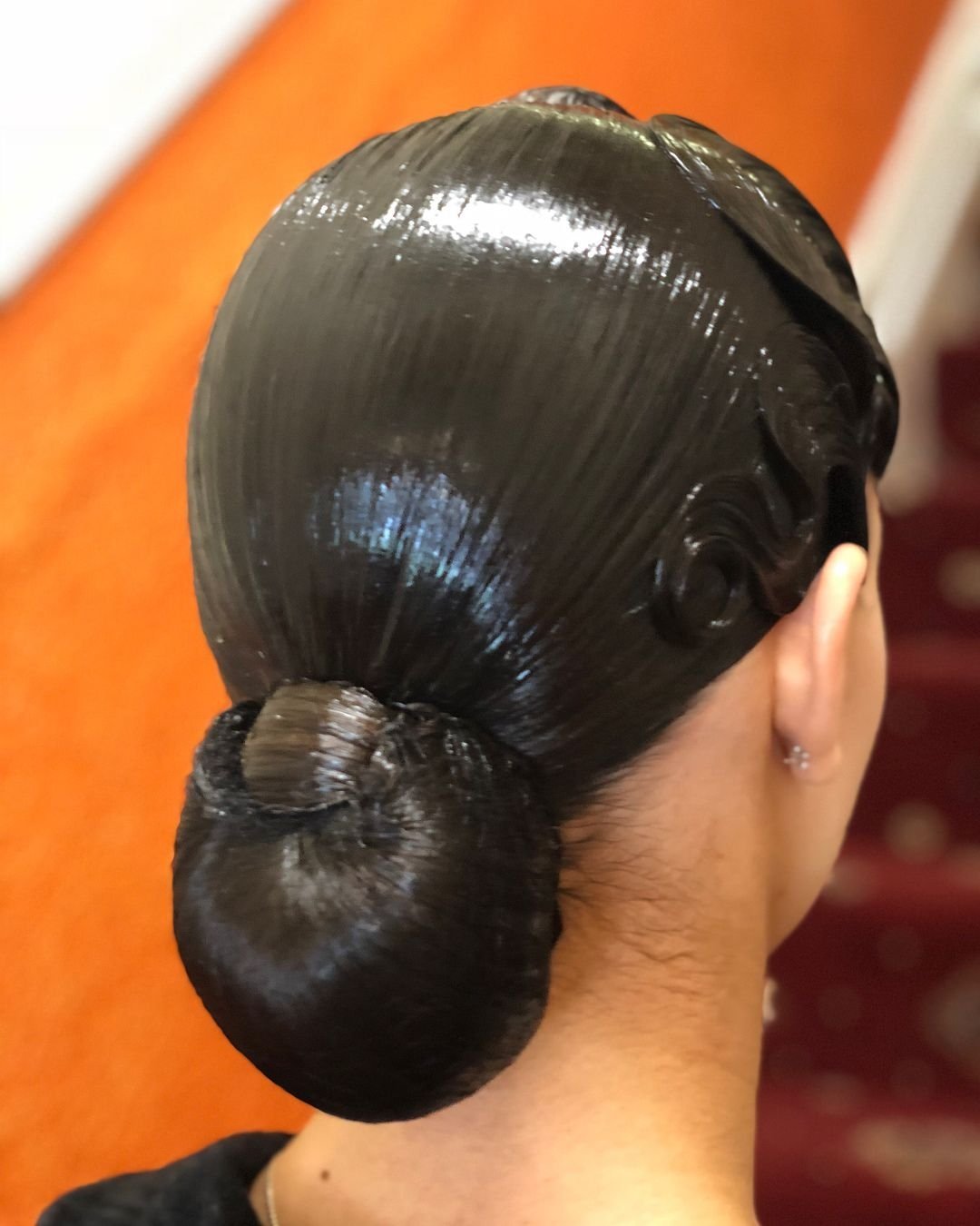 Прическа пучок для бальных танцев