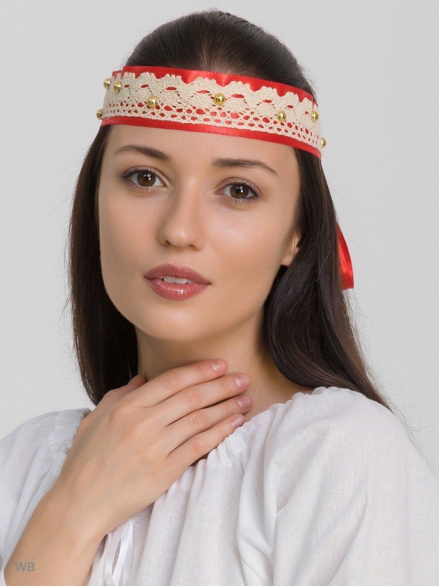 Очелье с пампушками на голову