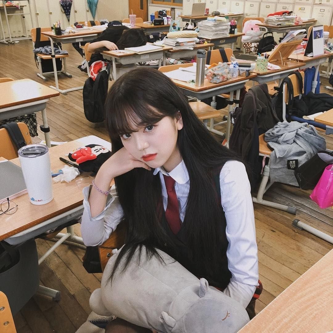 Школьницы в Корее