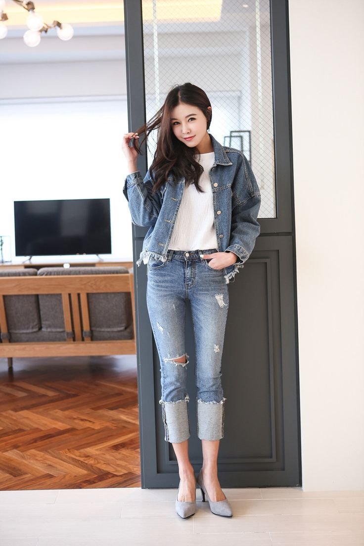 Корейский стиль джинс