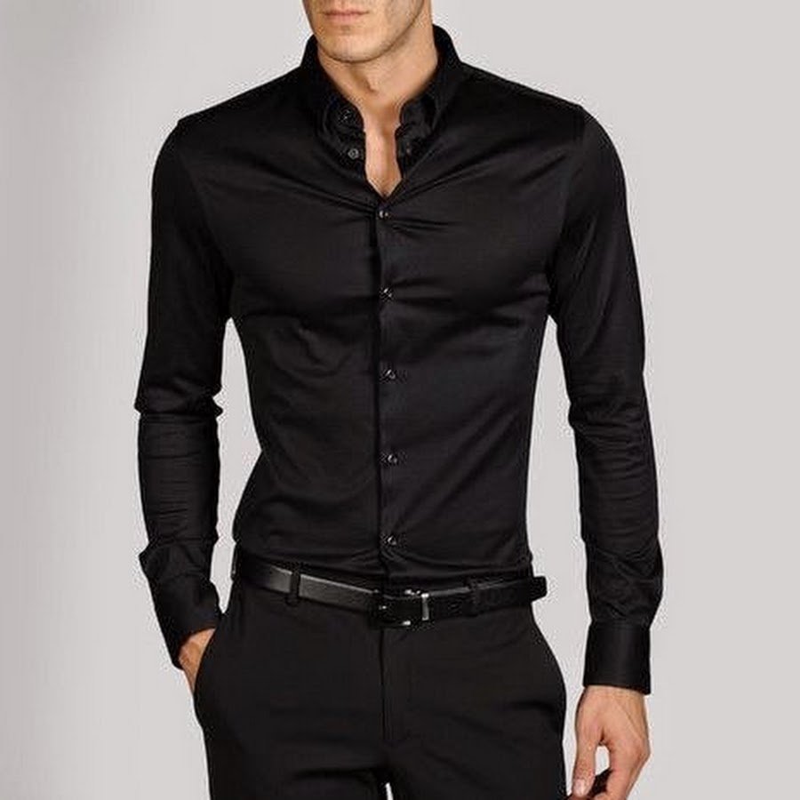 Черная рубашка и брюки мужские