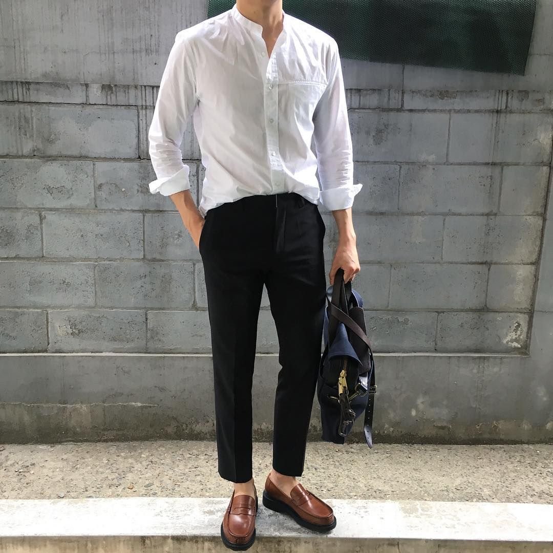 Стиль корейцев мужчин с рубашкой