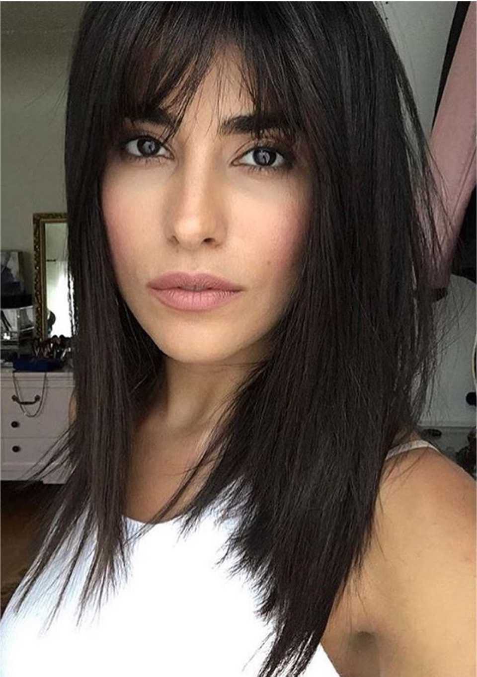 Чёлка Каскад на две стороны 2022