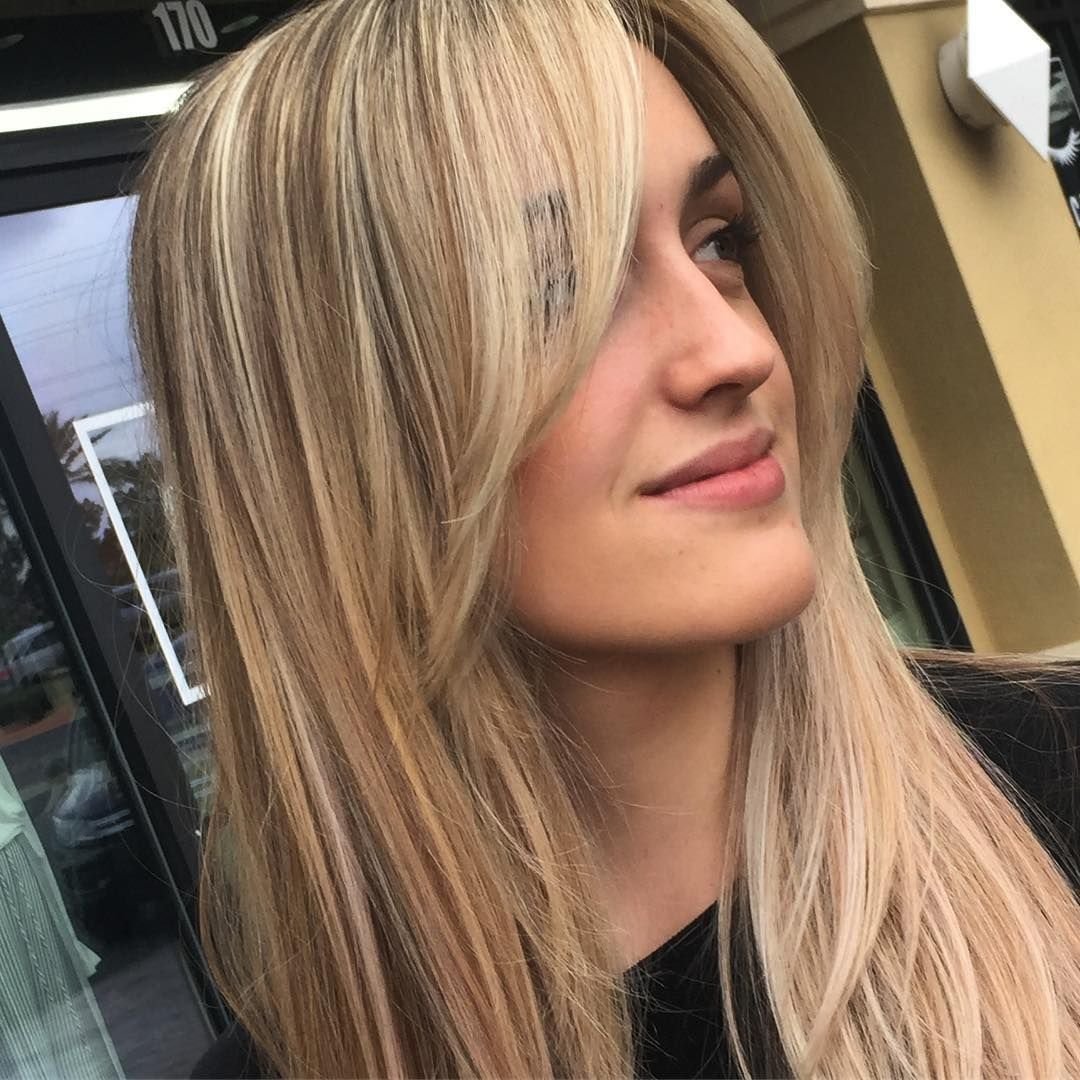 Челка шторка удлиненная