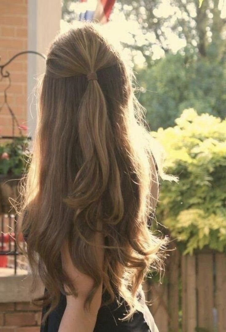 Прическа мальвинка на длинные волосы