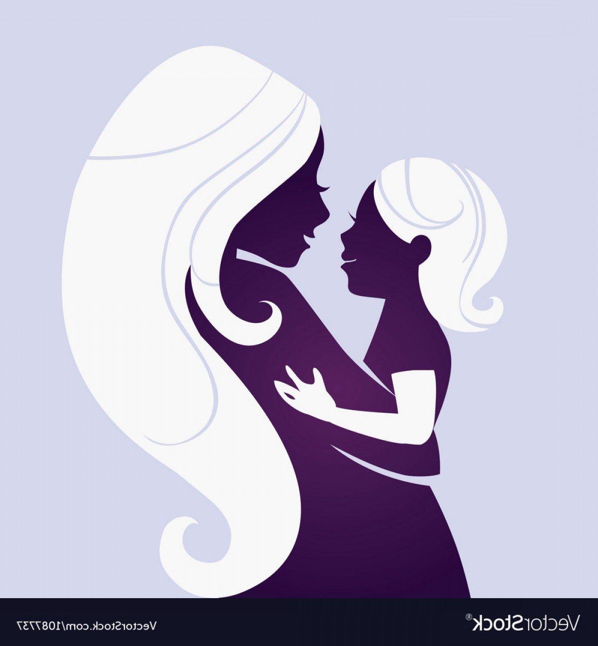 Образ мамы силуэт