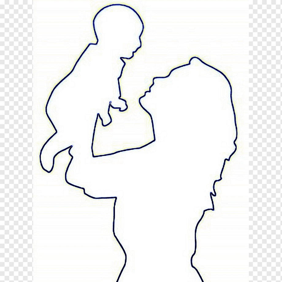 Силуэт детей для вырезания