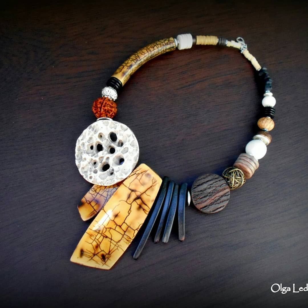 Украшения в стиле бохо из полимерной глины