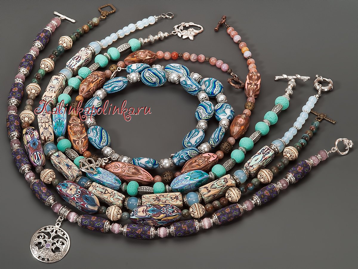 Бохо украшения с натуральными камнями