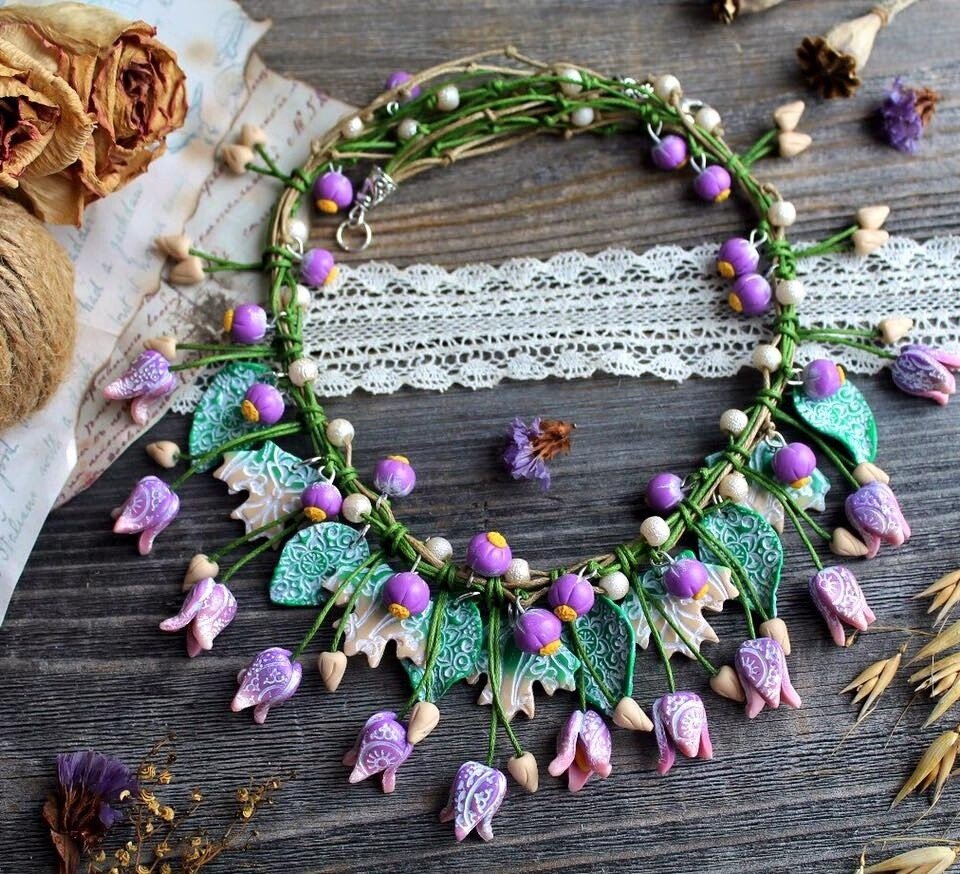 Колье в стиле бохо