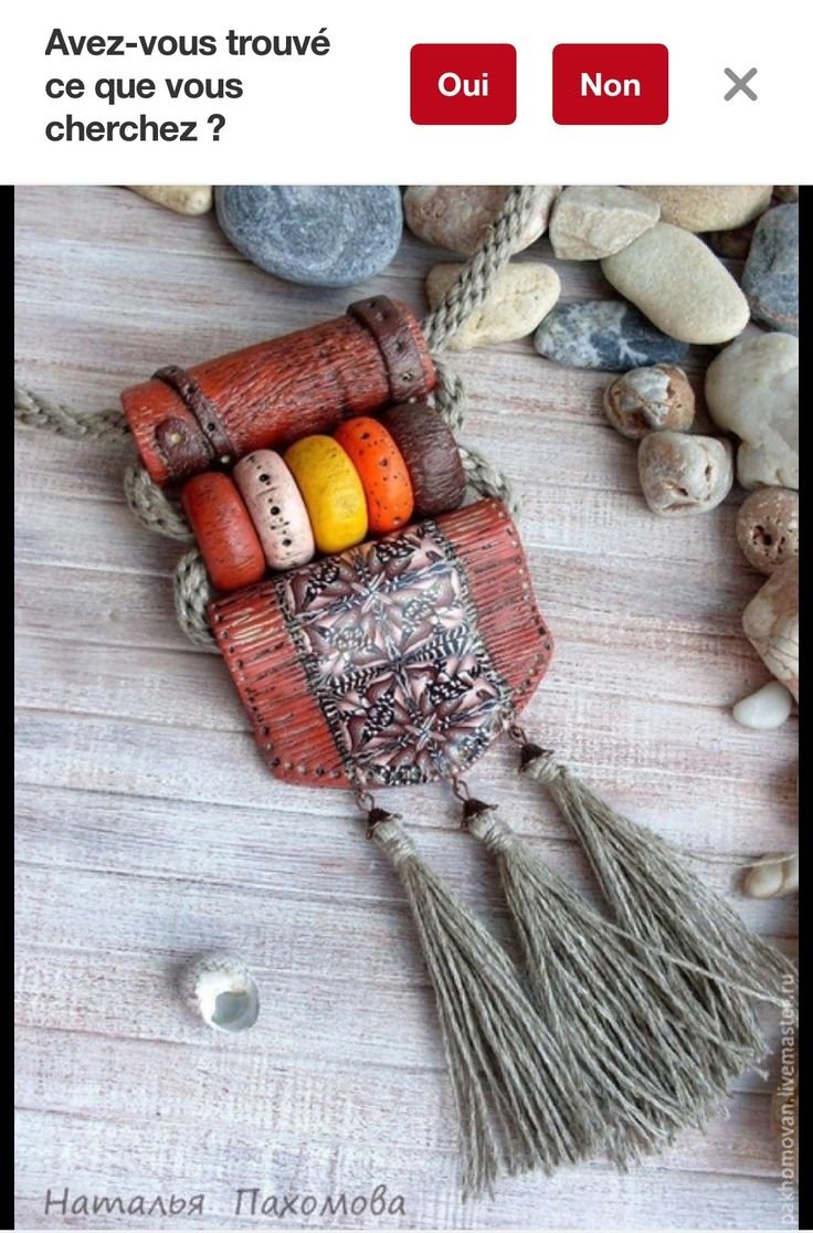 Этно украшения из полимерной глины