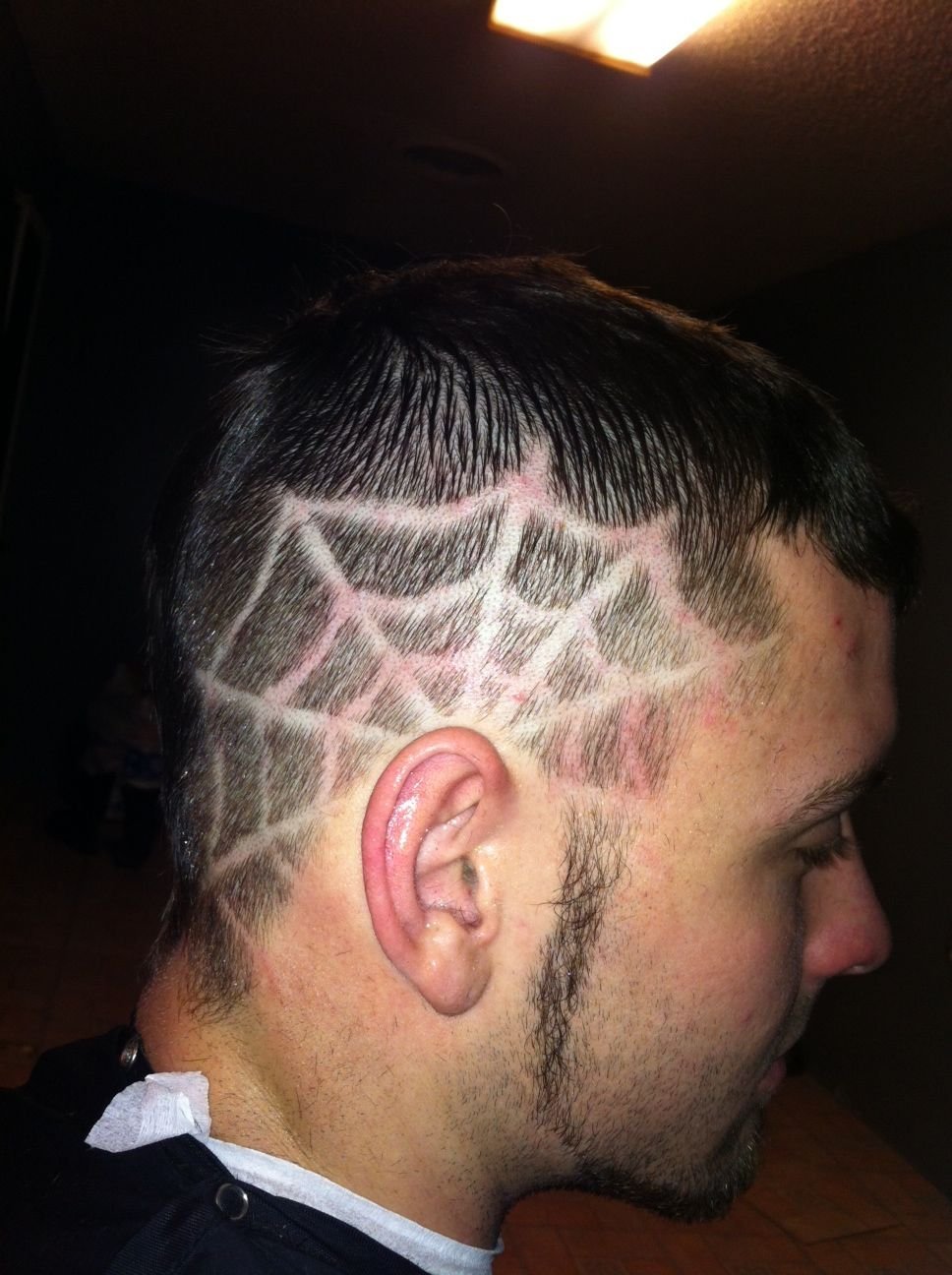 Узоры на голове стрижка