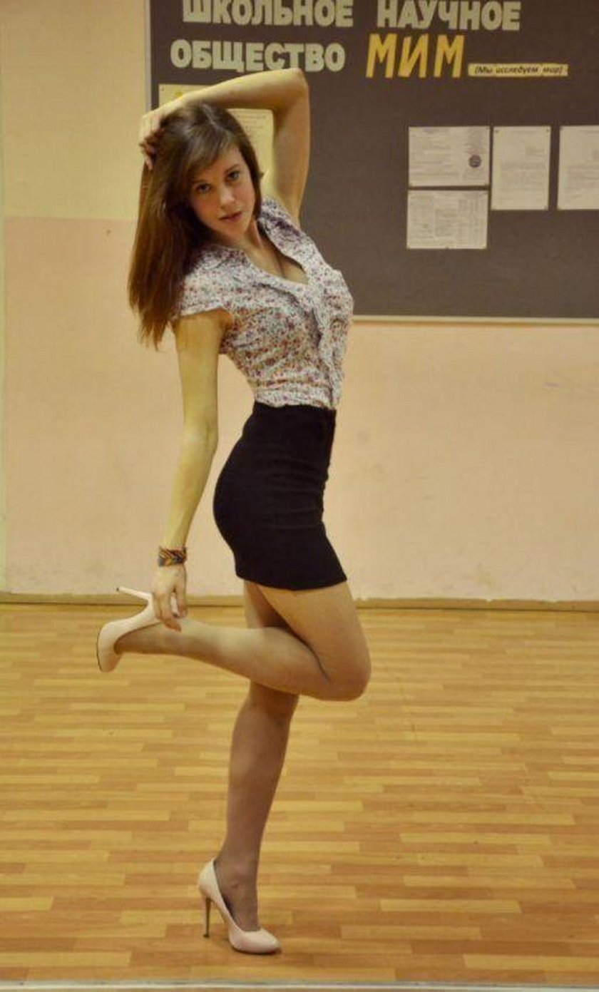 Современные Старшеклассницы в мини