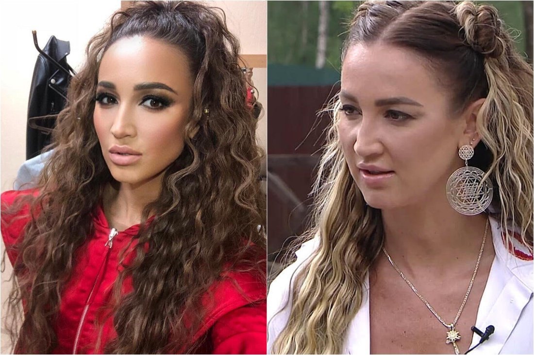 Причёски Бузовой с длинными волосами