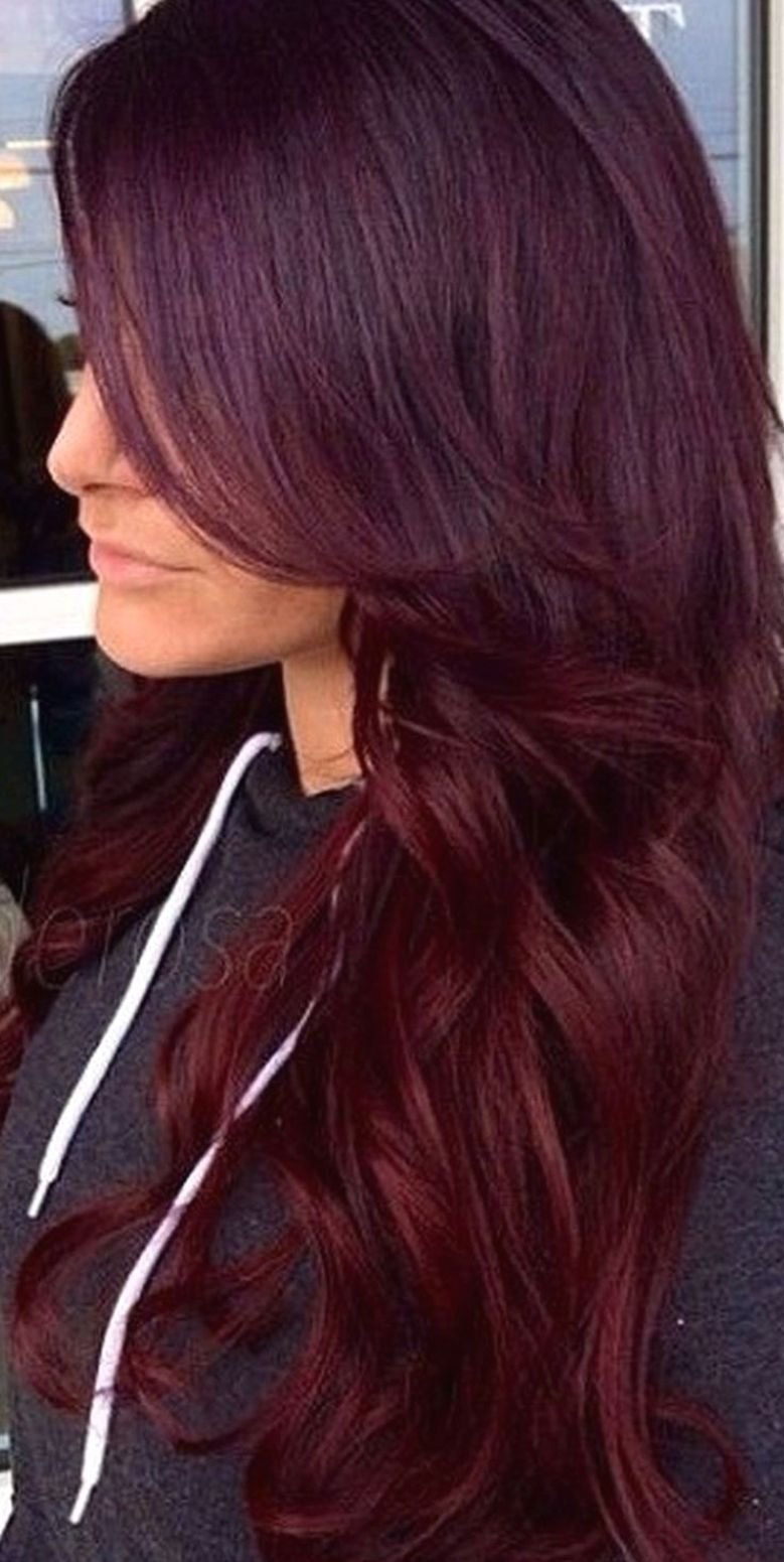 Цвет волос бордо бургунд