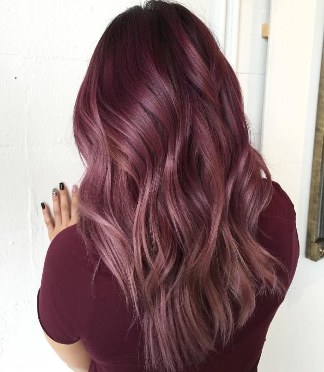 Балаяж лиловый шоколад