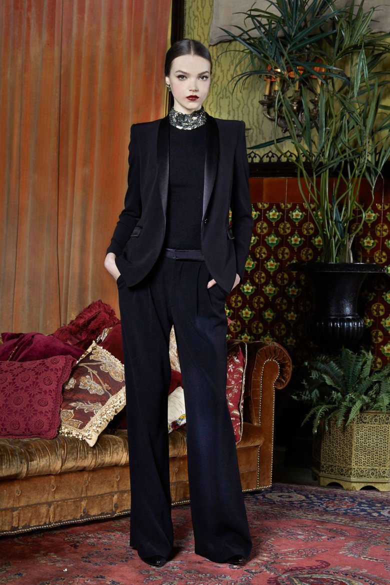 Черные вечерние брючные костюмы