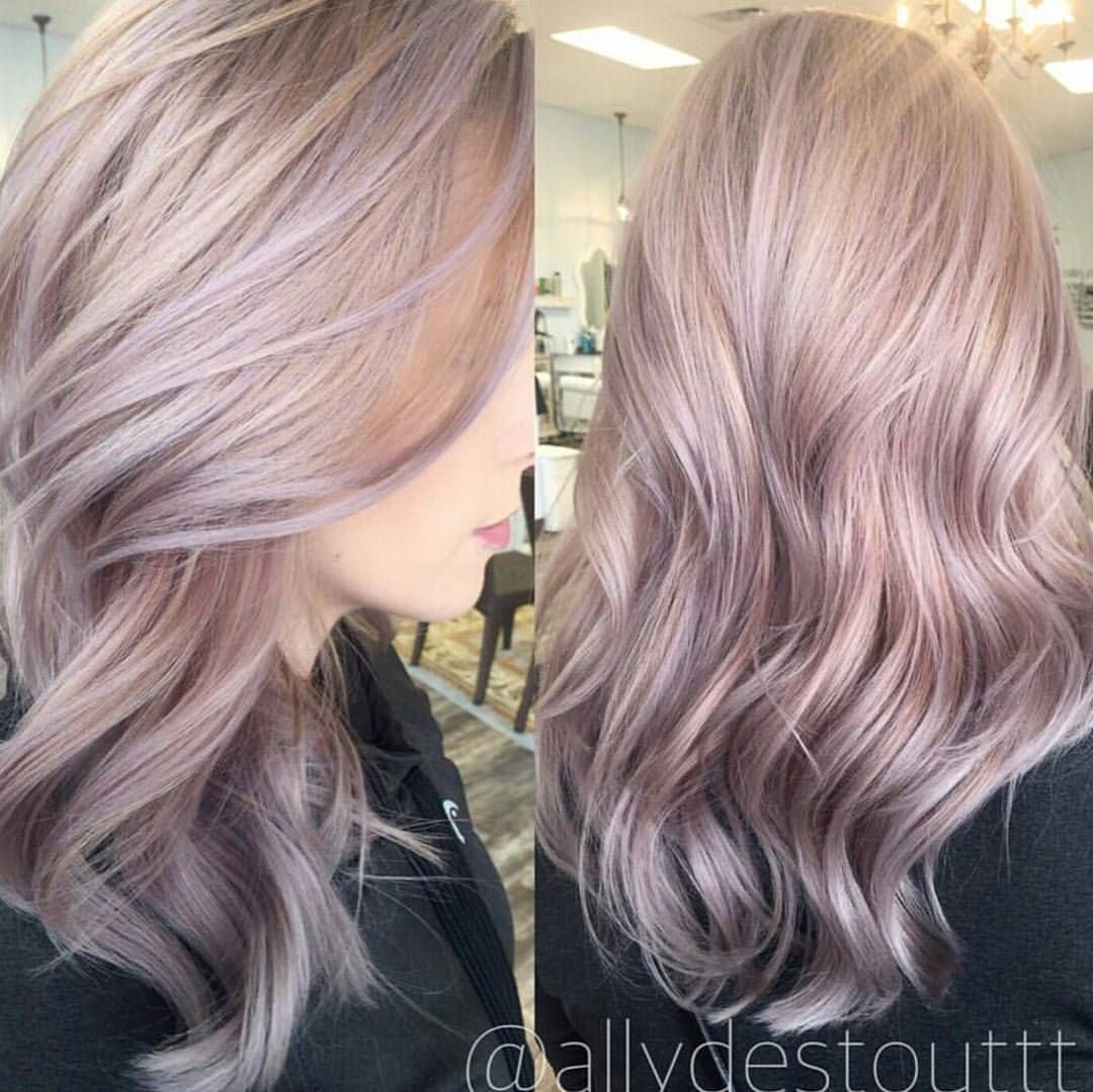 Волосы покраска пыльная роза