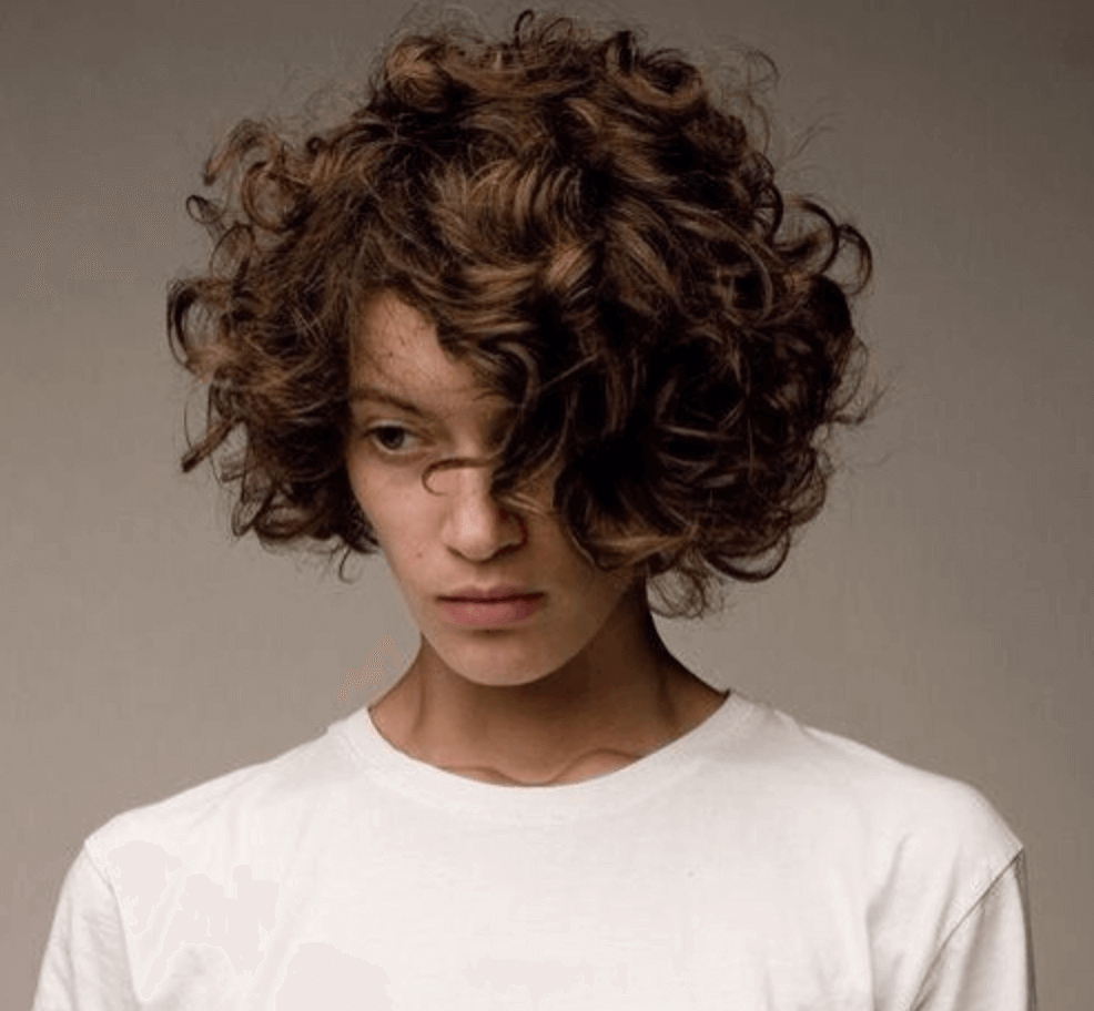 Томбой Боб волнистые волосы