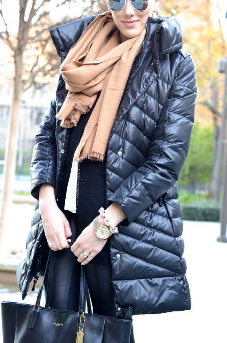 Шарф под черную куртку