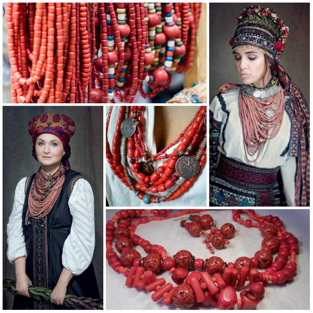 Бусы в народном стиле