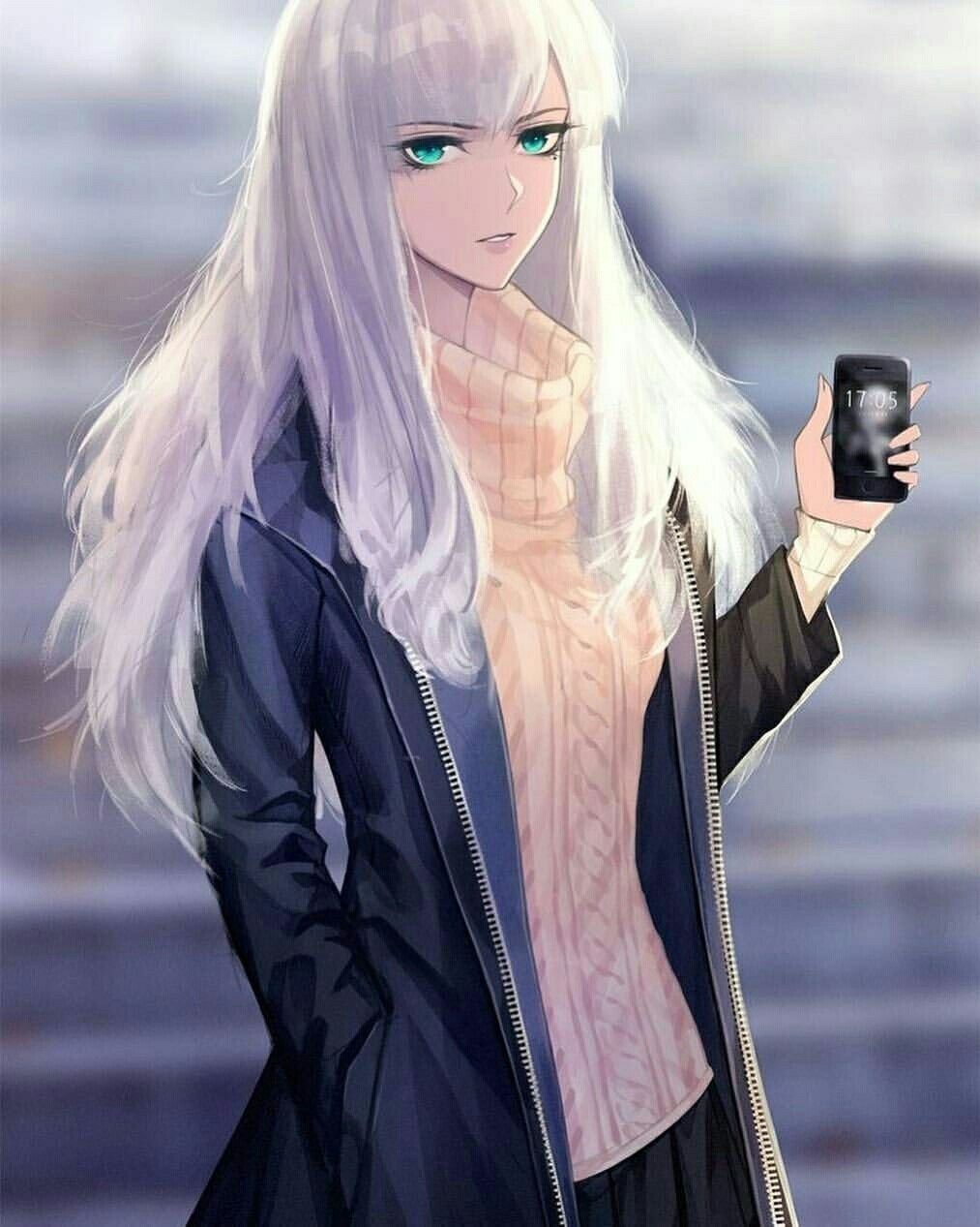 Геншин беловолосая