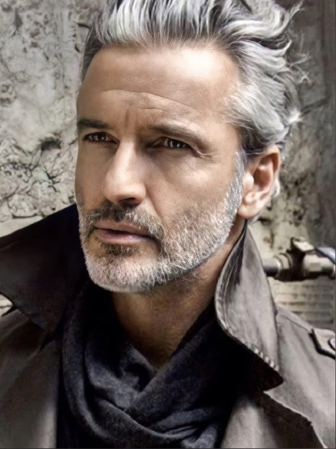 Мужские стрижки Седые волосы