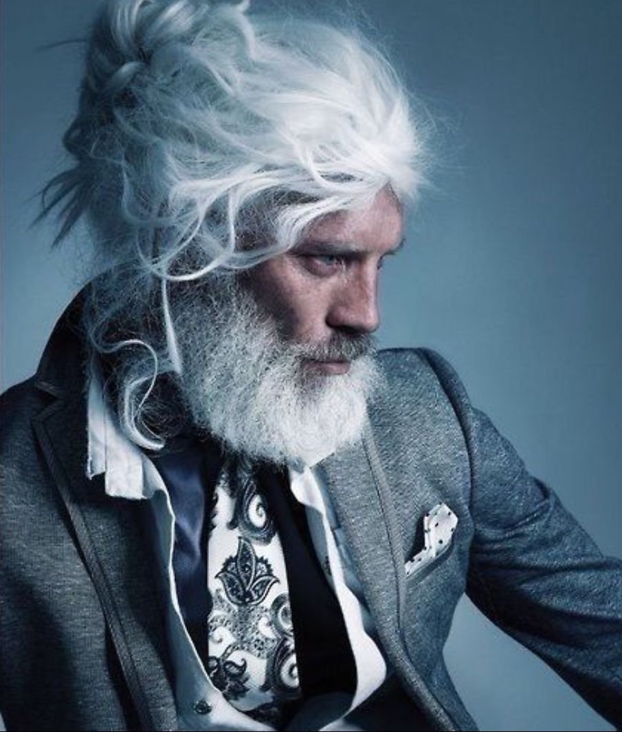 Седые модели мужчины