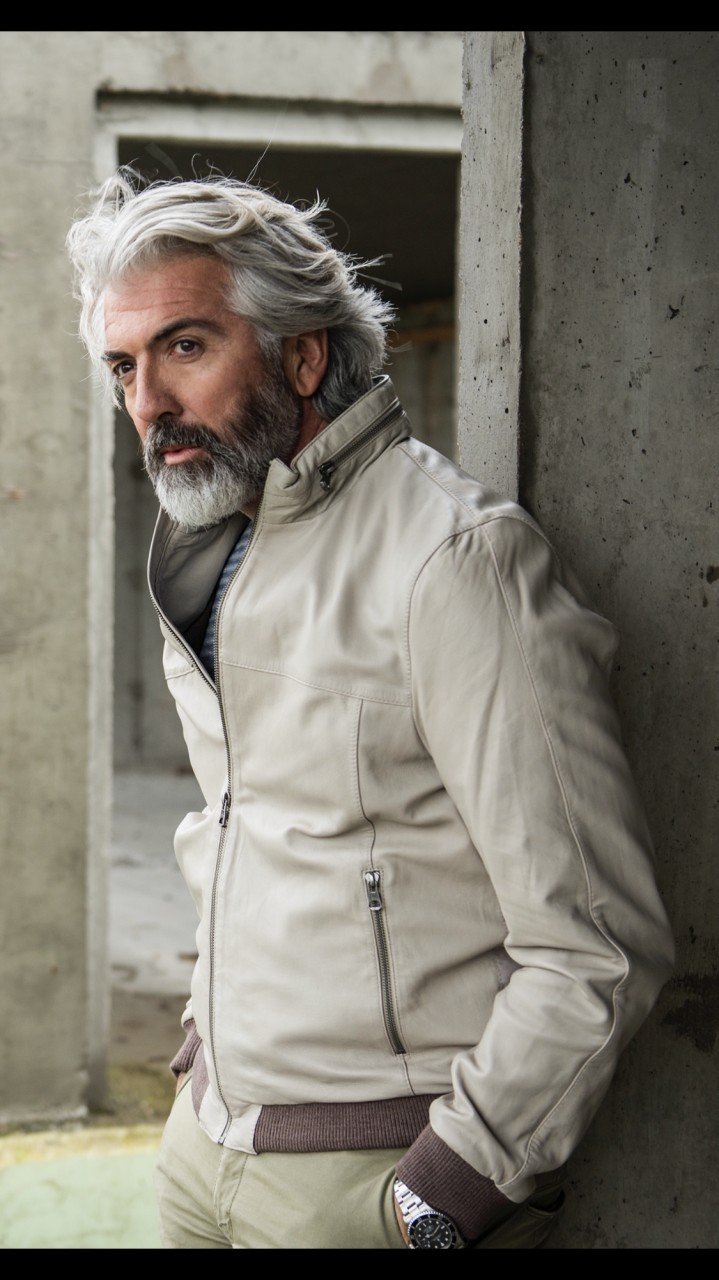 Причёски для седых волос мужские