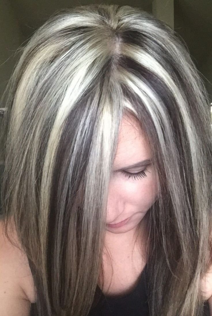 Белое мелирование