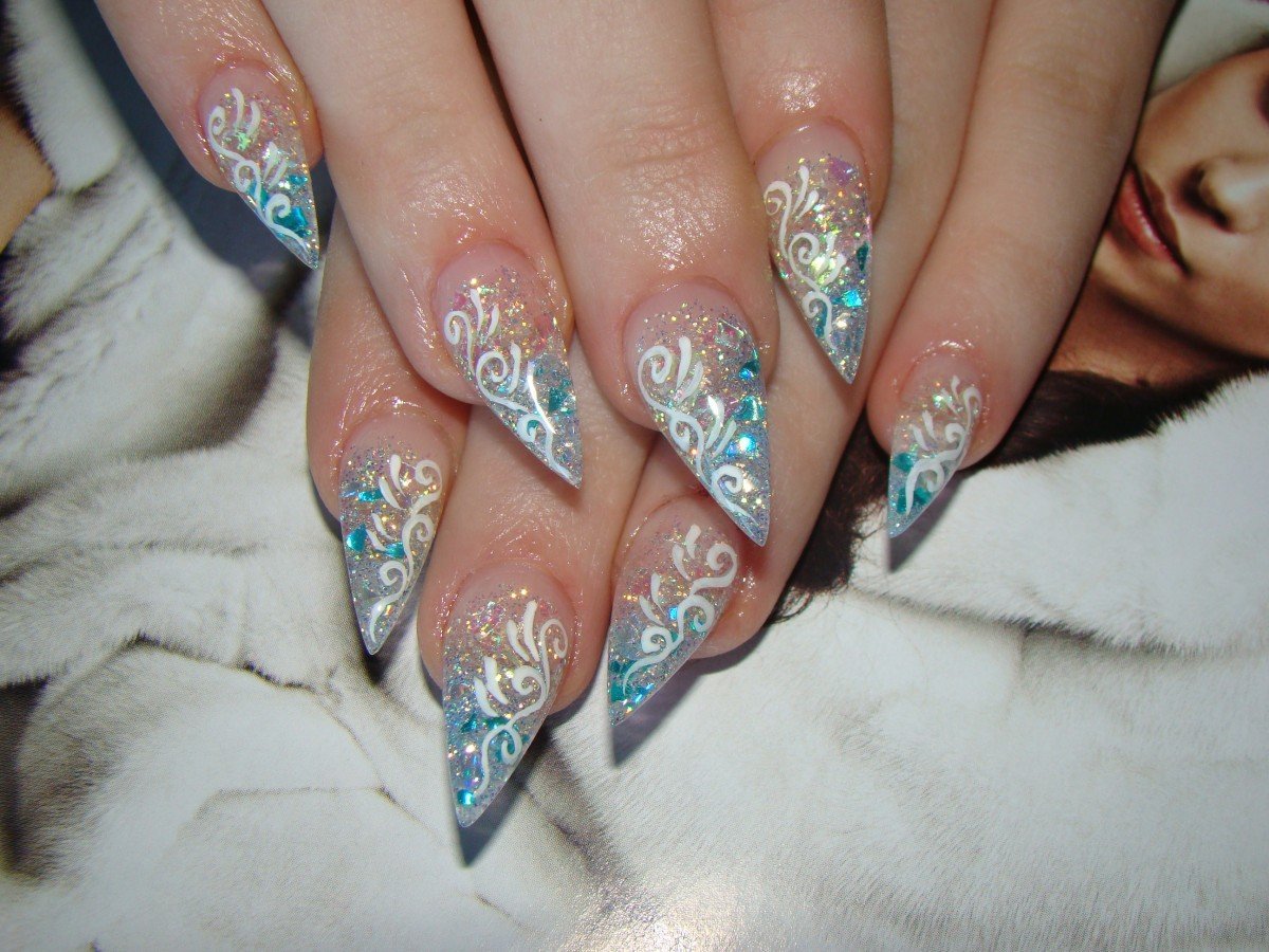 Новогодний Аквадизайн на ногтях