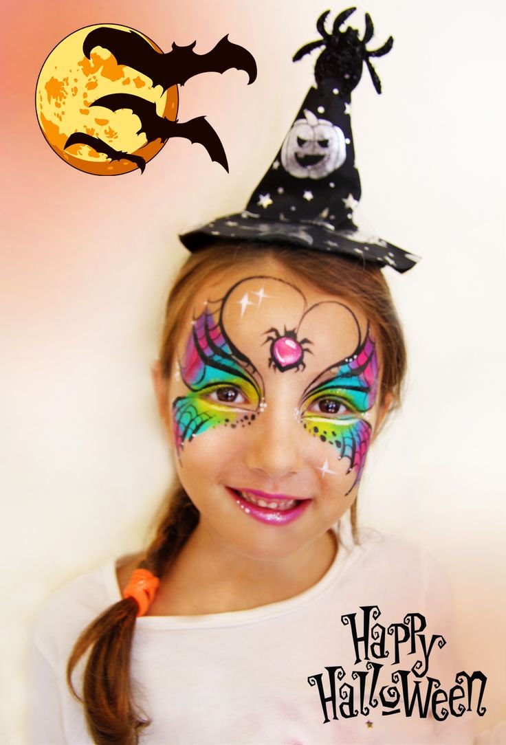 Детский аквагрим для Хэллоуина