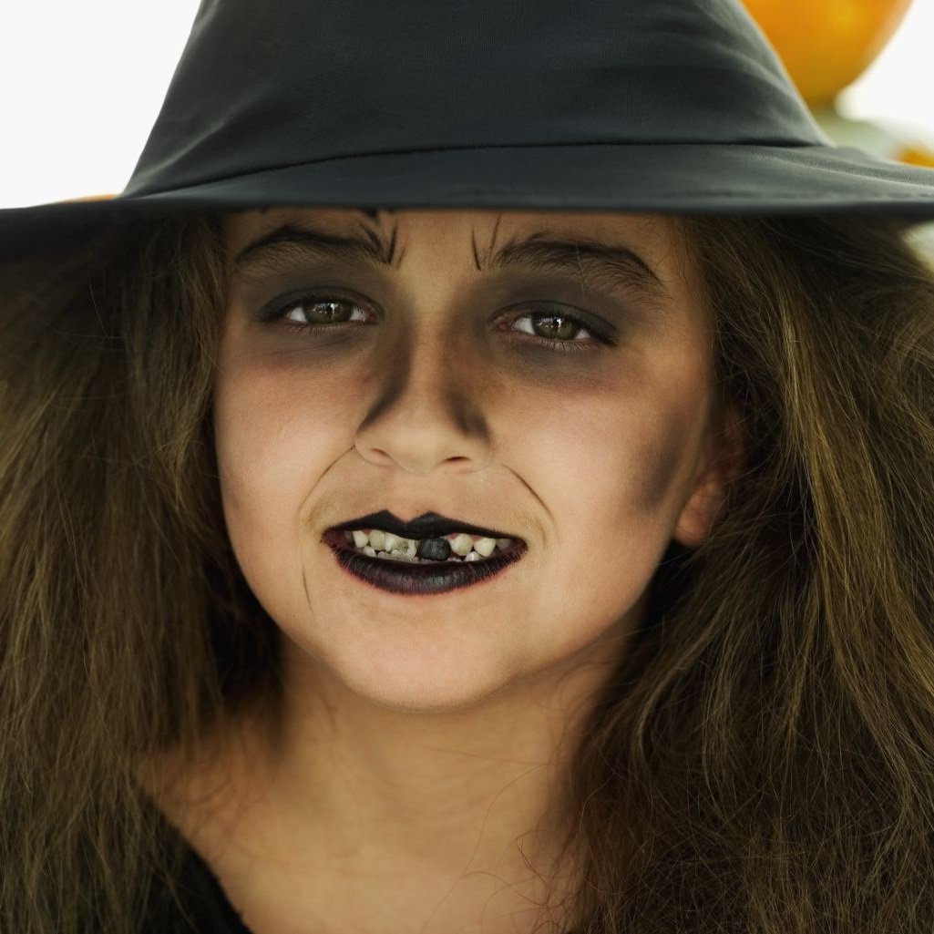 Грим ведьмочки для ребенка