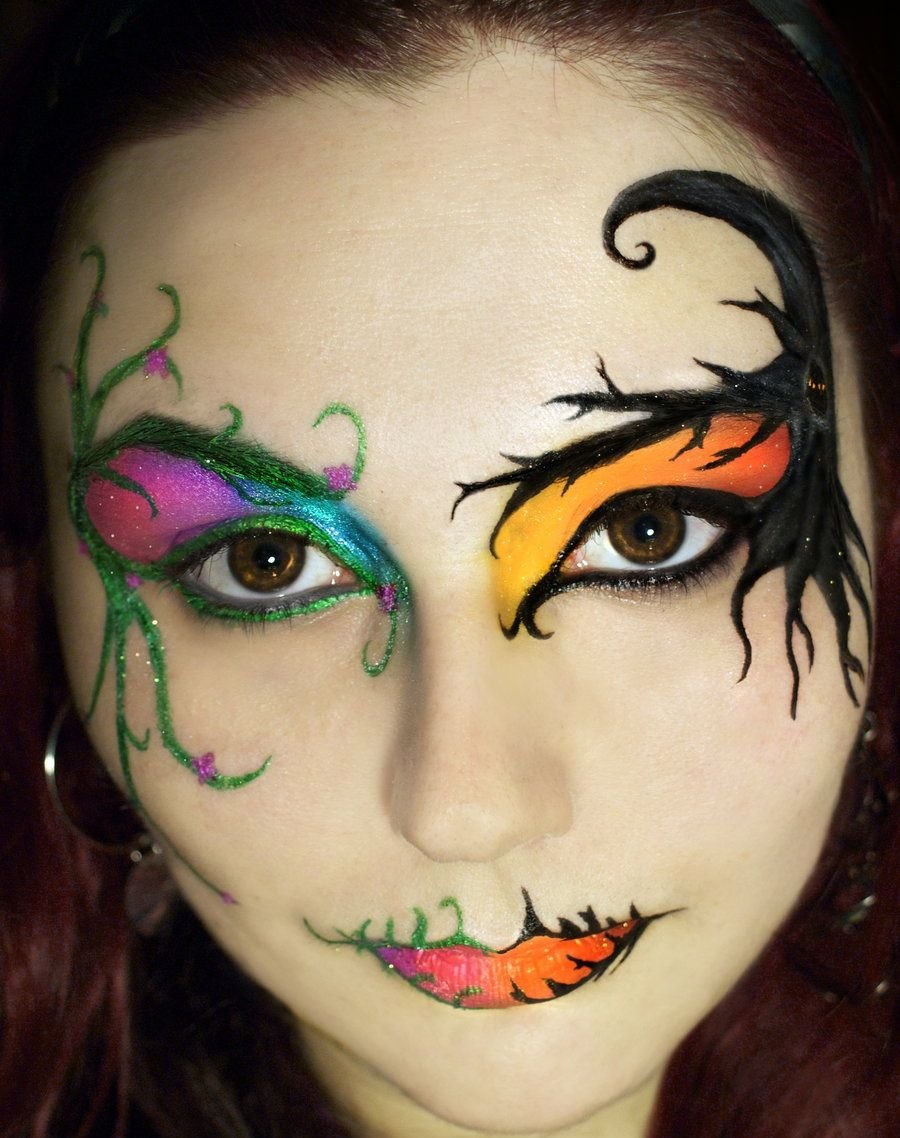 Макияж ведьмы на Коляду
