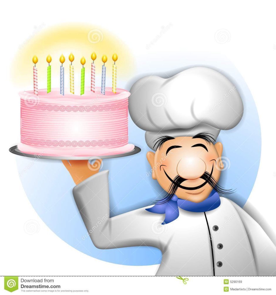 Открытка повару с днем рождения