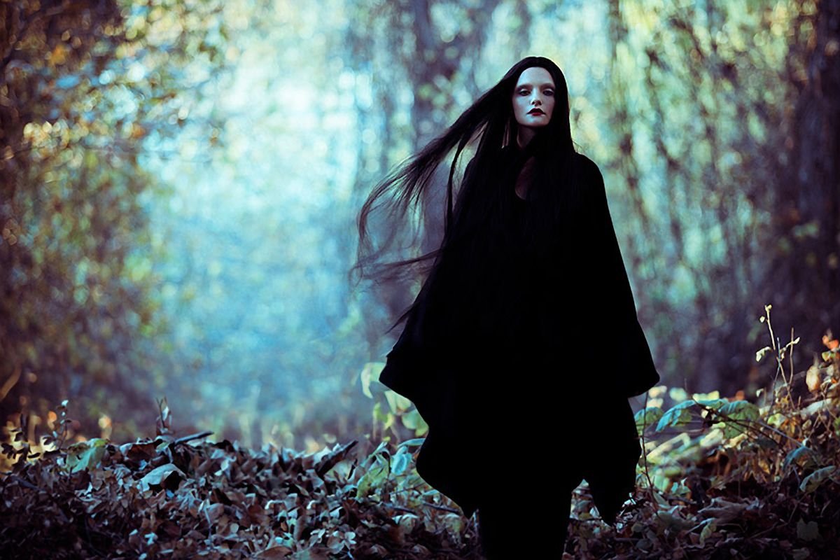 Фотосессия в стиле ведьмы