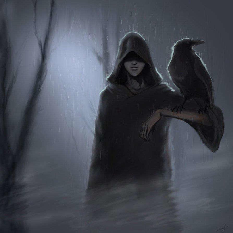 Человек в черном плаще