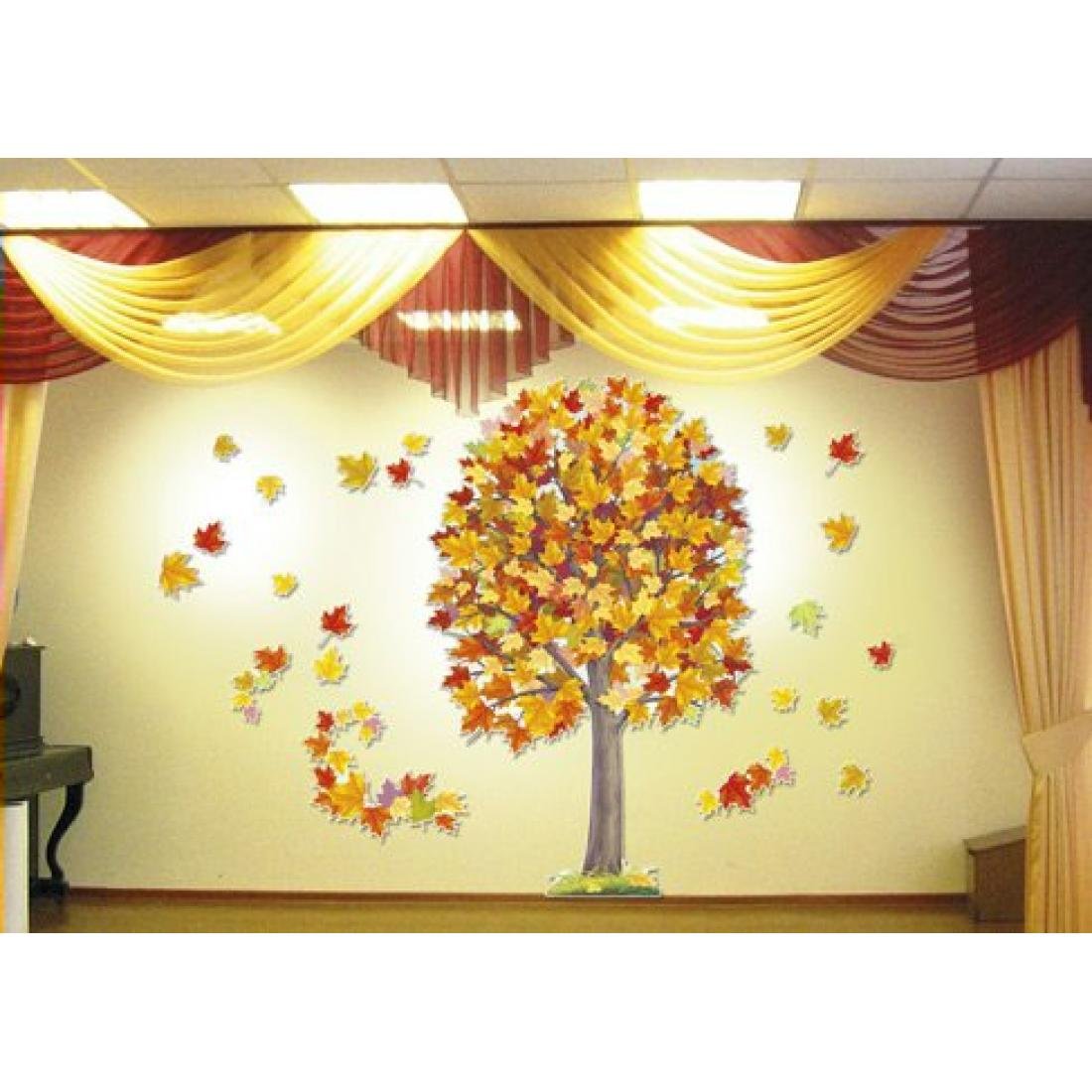 Украшение зала осень в детском саду