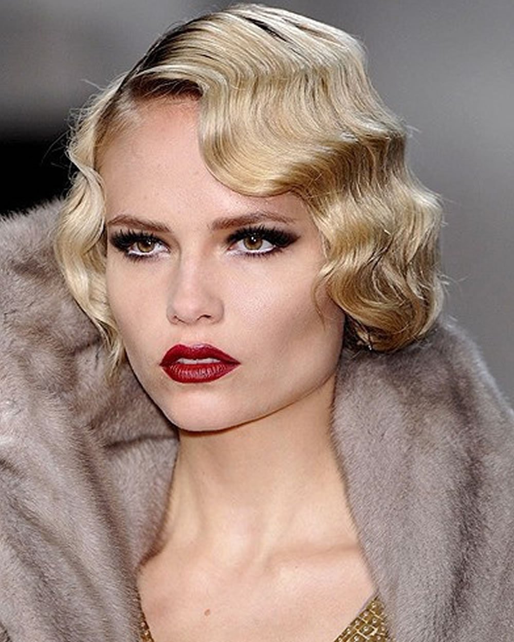 Прическа холодная волна Гэтсби