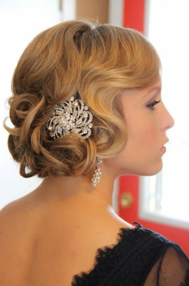 Вечерние прически в стиле Гэтсби