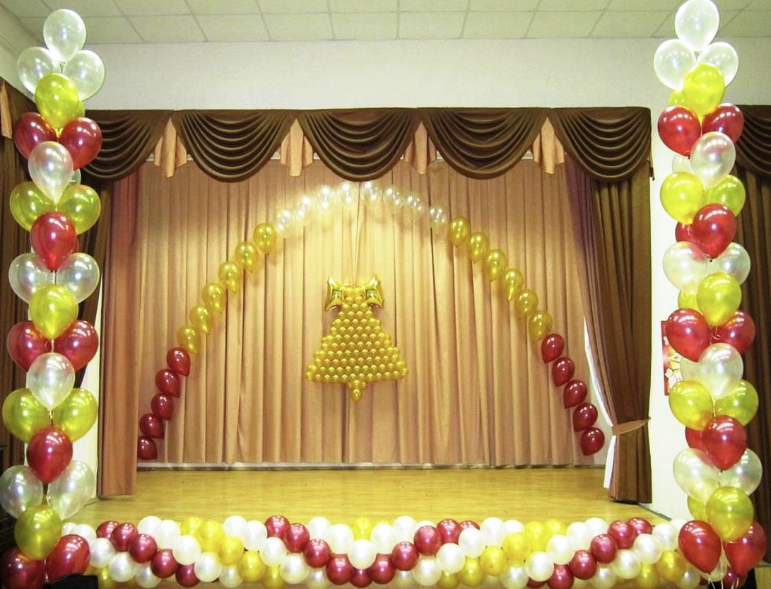 Украшение выпускного в школе