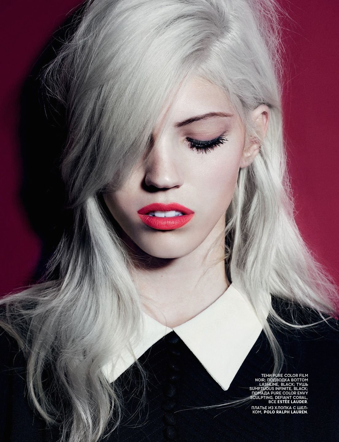 Пепельно красные волосы