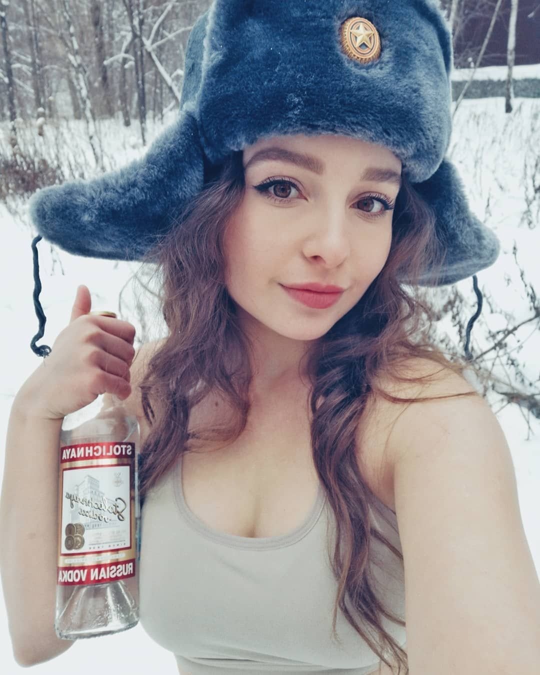 Шапка ушанка для девочки