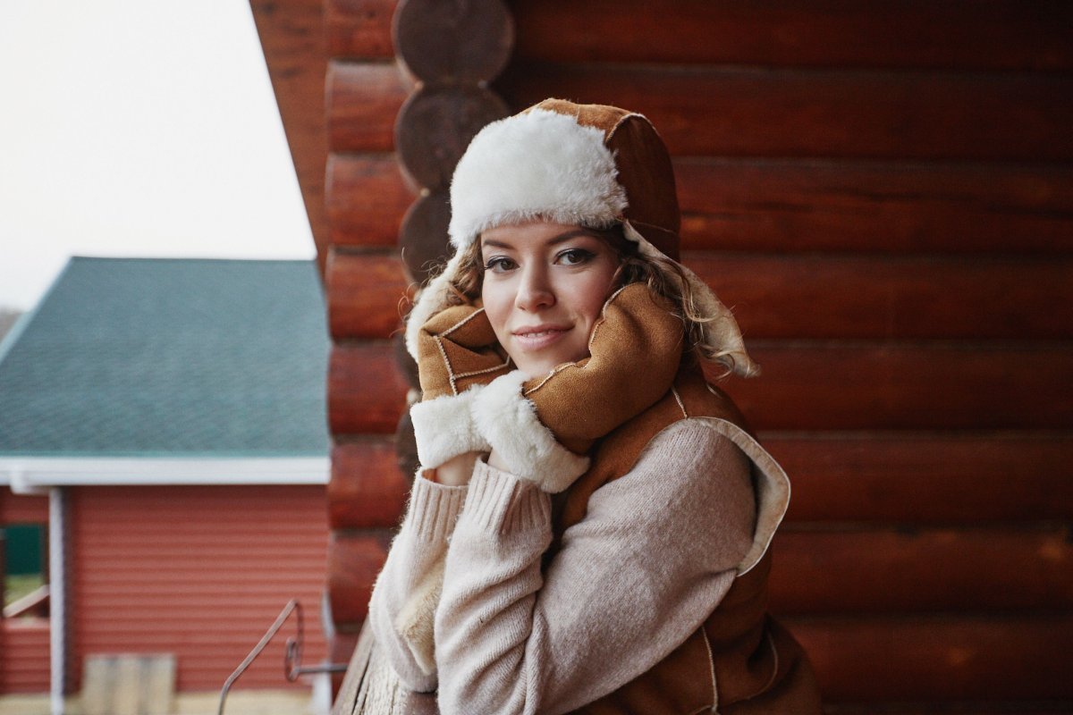 Фотосессия в шапке