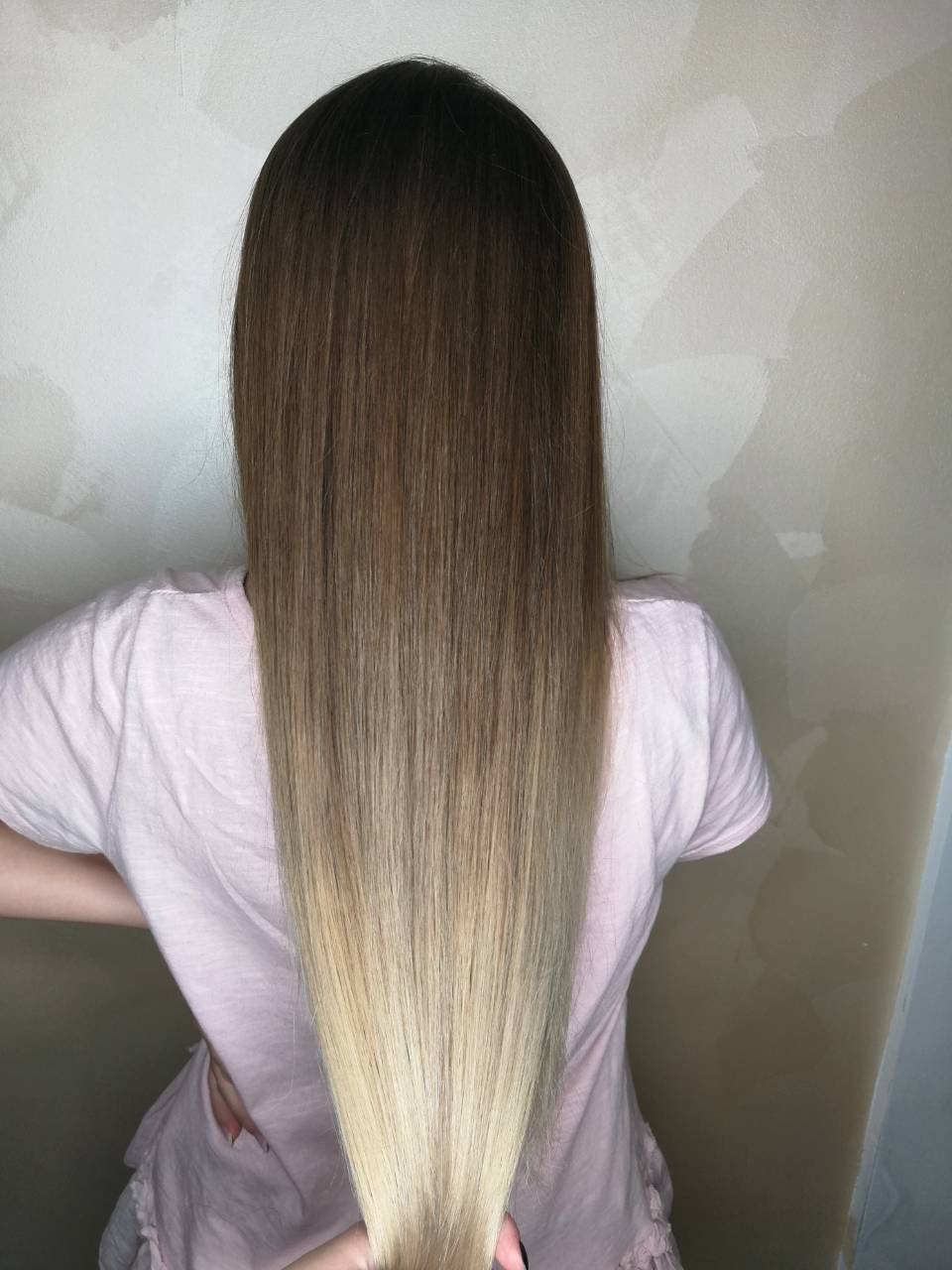 Рассветлнние на длинные волосы