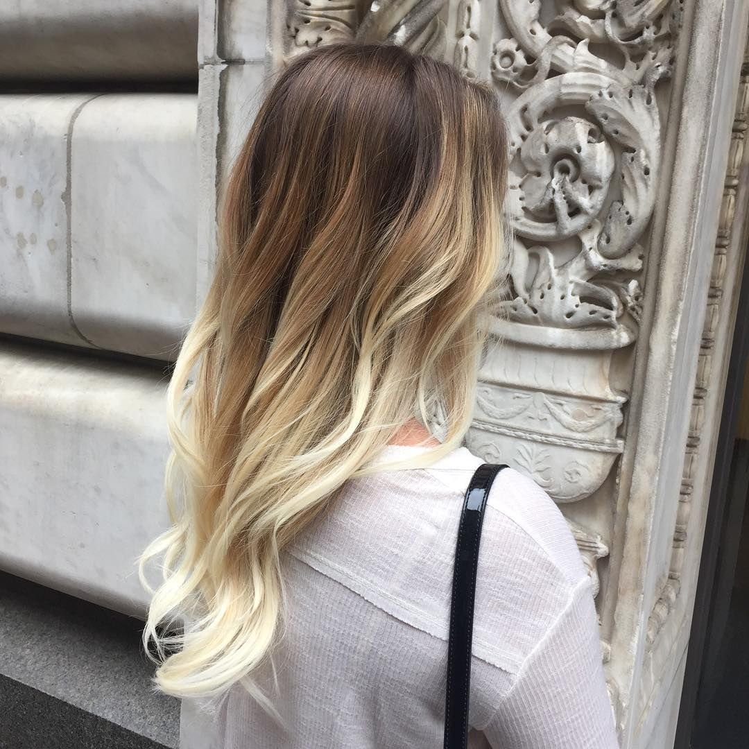 Омбре на русые волосы