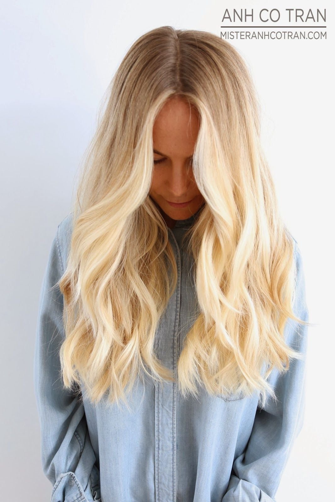 Русые волосы с блондинистыми кончиками